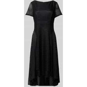 Cocktailjurk met ronde hals