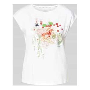 Regular fit T-shirt met ronde hals