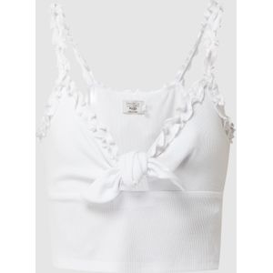 PAMELA x NA-KD REBORN korte top met knoopdetail