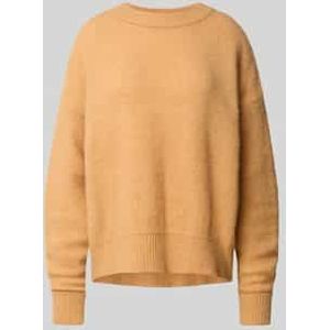 Oversized gebreide pullover met ribboorden, model 'VITOW'