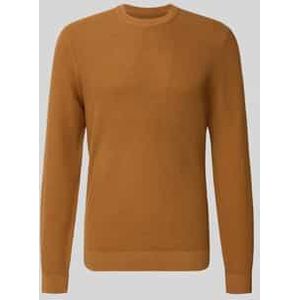 Gebreide pullover met ribboorden