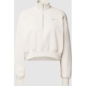 Kort sweatshirt met korte ritssluiting