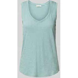 Regular fit tanktop van katoenen slubjersey