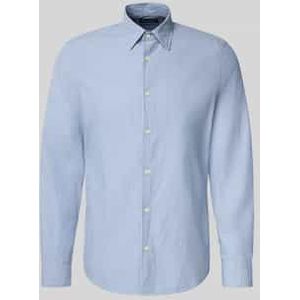 Marc O'Polo - Overhemd - Lichtblauw - Regular-fit - Biologisch Katoen - Lange Mouw