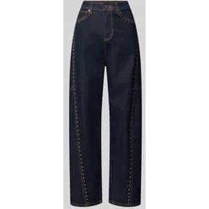 Barrel fit jeans met studs, model 'Studs'