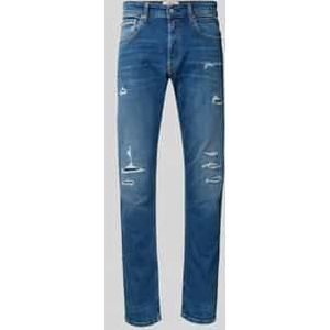 Straight fit jeans in destroyed-look, model 'GROVER'