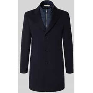 Slim fit lange jas van wolmix, model 'HYDE'