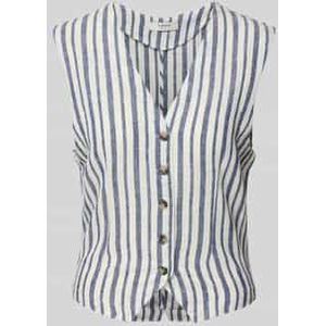 Linnen gilet met V-hals, model 'FALAKKA'