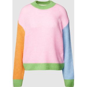 Gebreide pullover in colour-blocking-design, model 'MANNA'