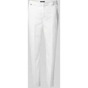 Slim fit stoffen broek met labeldetail, model 'LAKYTHIA'