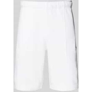 Regular fit sweatshorts met labelstitching