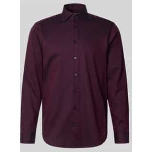 Regular fit zakelijk overhemd van katoen met kentkraag