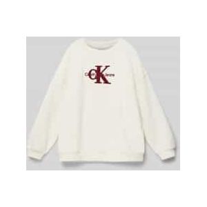 Calvin Klein - Teddy Monologo Cn - Sweatshirt - Meisjes