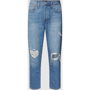 Korte jeans met labelpatch, model 'FRANK'