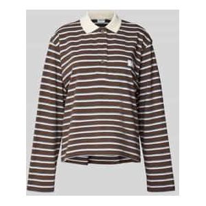 Poloshirt met labeldetail