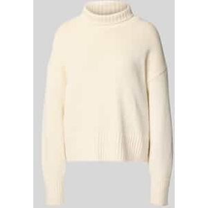 Oversized gebreide pullover van een mix van scheerwol en katoen