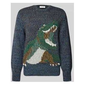 Regular fit gebreide pullover van wolmix