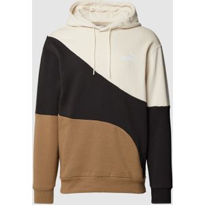 Hoodie met colour-blocking-design