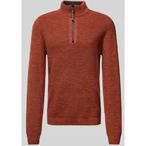 Gebreide pullover met ribboorden