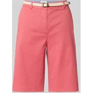 Bermuda met riem en Franse steekzakken