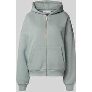 Regular fit sweatjack met kangoeroezak, model 'Basic'