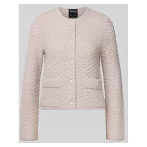 Cardigan met ronde hals en opgestikte zakken