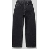 Wide leg jeans met 5-pocketmodel