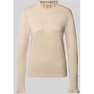 Regular fit shirt met lange mouwen van viscosemix, model 'Katie'