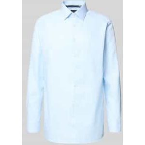 Regular fit zakelijk overhemd met kentkraag