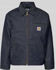 Jeansjack met borstzak en labeldetail