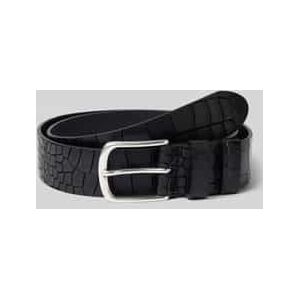 Riem van echt leer met krokodillenlook