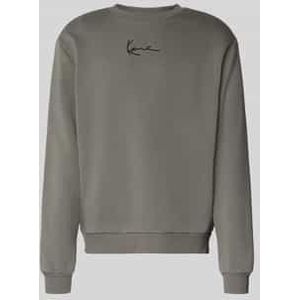 Regular fit sweatshirt met logostitching, model 'Essential'