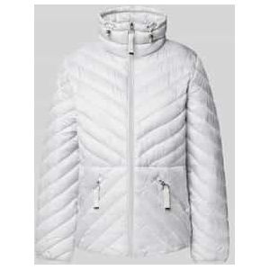 Gewatteerd jack met opstaande kraag en ritszakken