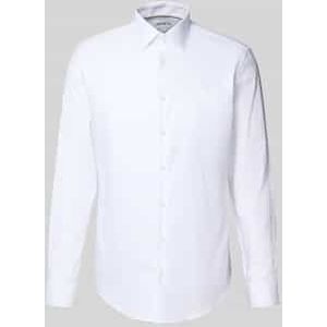 Slim fit zakelijk overhemd met kentkraag