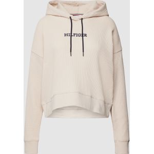 Sweatshirt met labelstitching, model 'MONOTYPE'