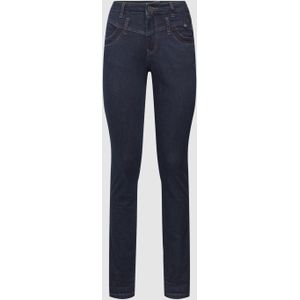 Regular fit jeans met labeldetails, model 'Florida'
