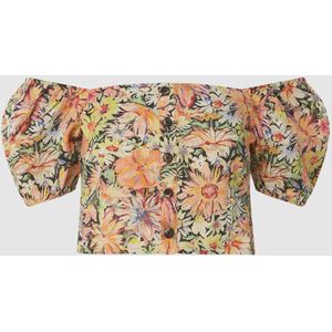 Off shoulder-blouseshirt met bloemenmotief, model 'Tiam'