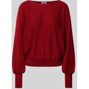 Oversized gebreide pullover met boothals, model 'GERLINA'