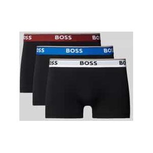 Boxershort met elastische band met logo in een set van 3 stuks