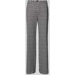 Regular fit stoffen broek met elastische band, model 'Chiara'