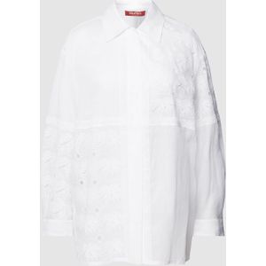 Blouse met broderie anglaise, model 'ORVIETO'