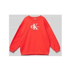 Sweatshirt met labelstitching