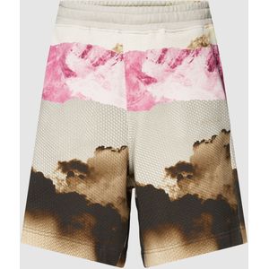 Sweatshorts van katoen met all-over print