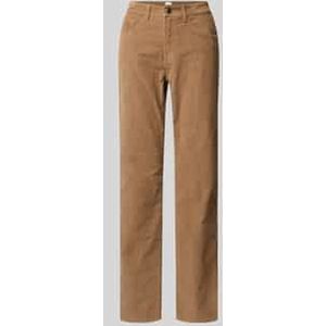 Slim fit corduroy broek in 5-pocketmodel, model 'Carola'