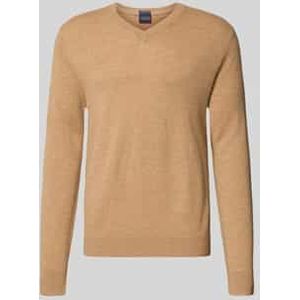 Gebreide pullover van een mix van wol en kasjmier met V-hals