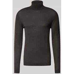 Wollen pullover met col