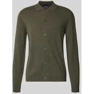 Gebreid jack van mix van katoen en kasjmier