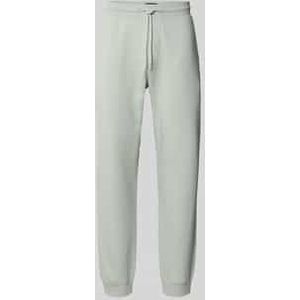 Regular fit sweatpants met elastische pijpboorden
