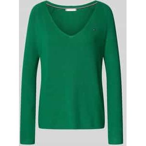 Regular fit gebreide pullover van zuiver katoen