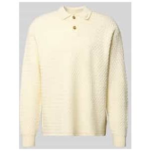 Gebreide pullover met polokraag, model 'Script'